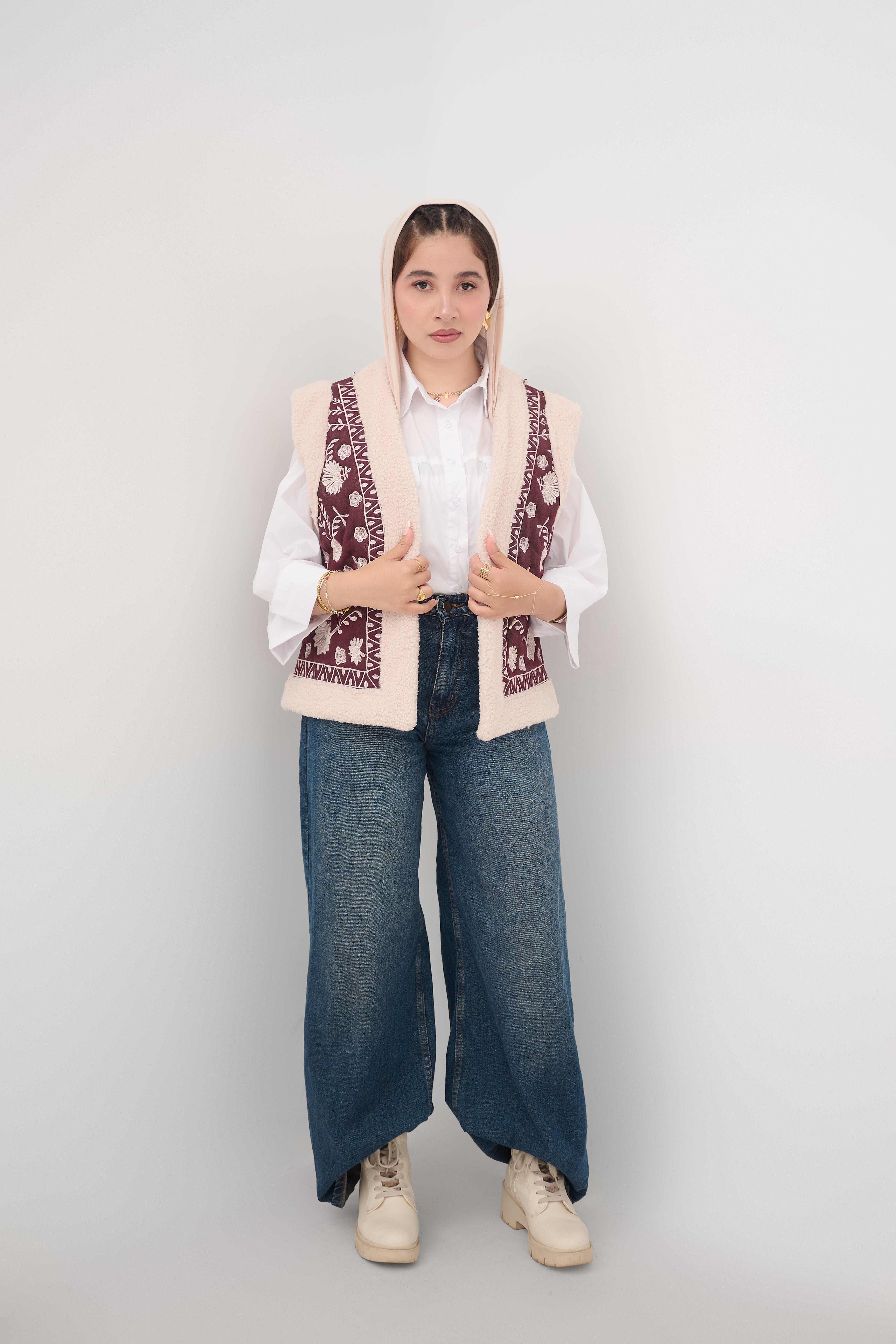 Aura Vest -  Burgundy