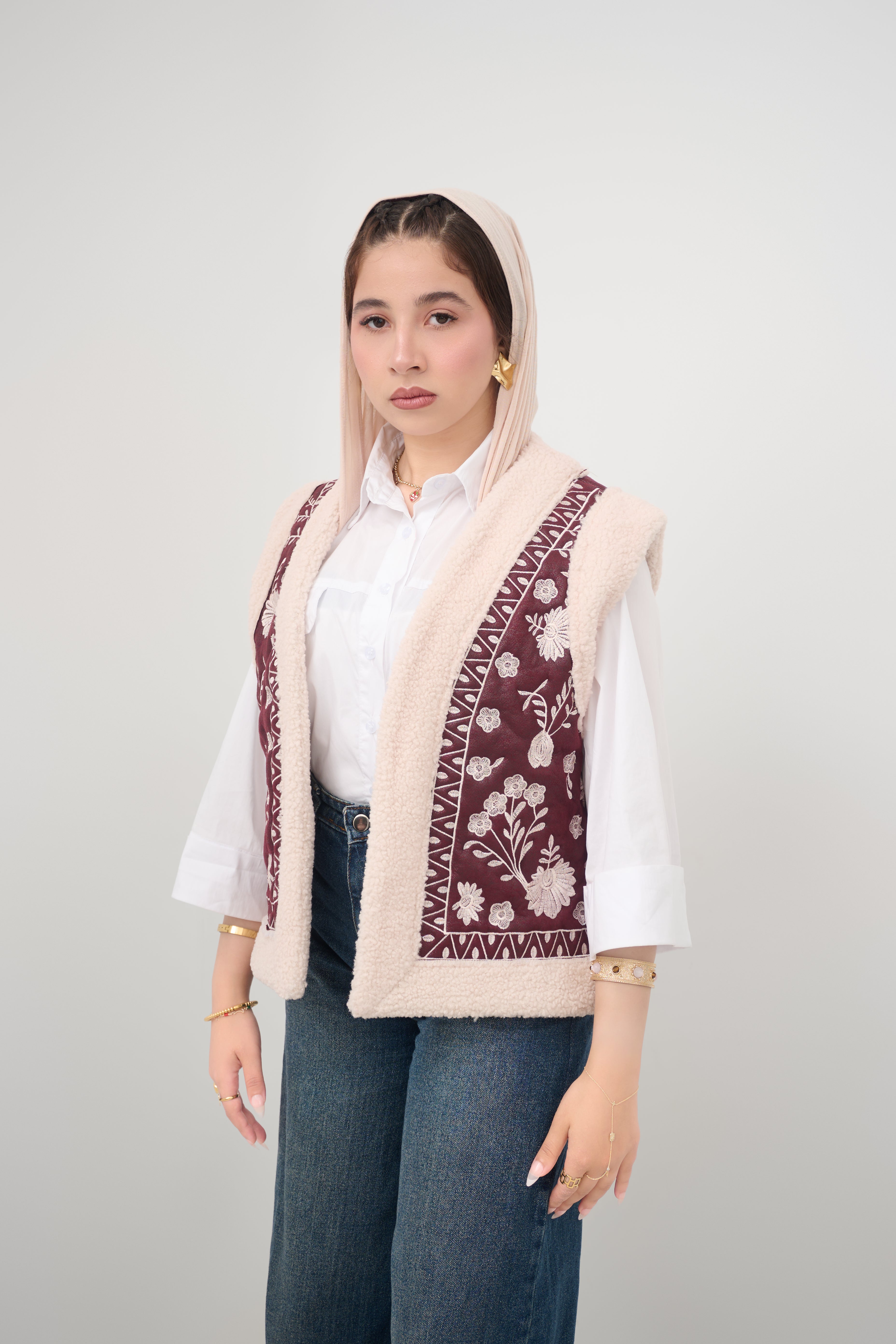 Aura Vest -  Burgundy